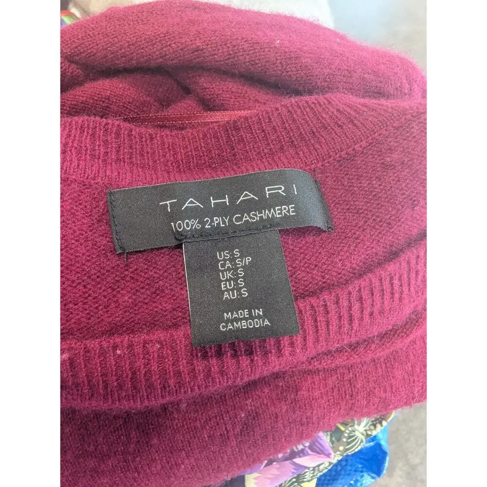 5pc CASHMERE Sweaters Tops Lot Crafts Cutter Flaws Holes Upcycle Fabric DIY